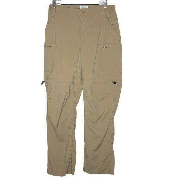 L.L.Bean Men’s Tropicwear with‎ Zip Hiking Pants High Rise Straight Leg Size M